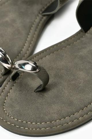 Hardware Strap Sandal