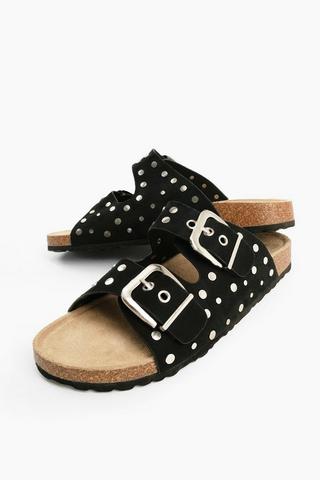 Stud Double Buckle Slides