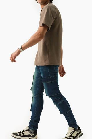 Skinny Cargo Denim