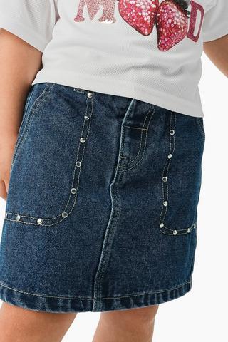 Denim A-Line Skirt