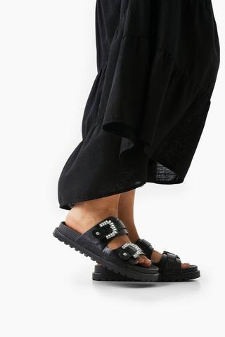 Double Gem Buckle Slides