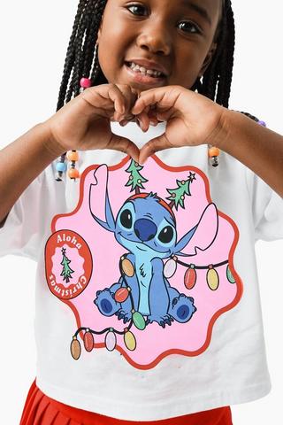 Stitch Christmas Boxy T-Shirt
