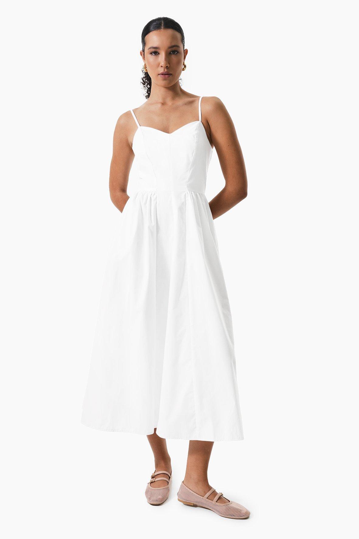 denim midi dress for ladies Zella Denim Midi Dress | Retro Wash