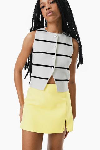 Stripe Knit Waistcoat