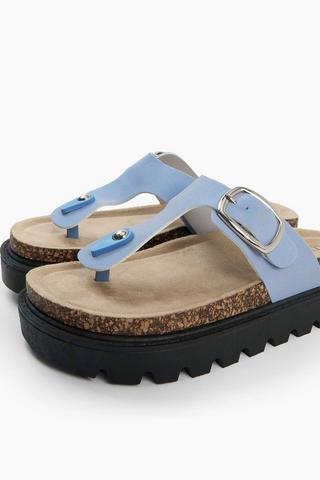 Platform Thong Slides