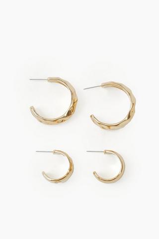 2 Pack Hoop Earrings