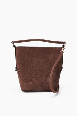 Suede Bucket Bag