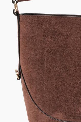 Suede Bucket Bag
