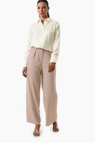 Tailored Wide Leg Pants