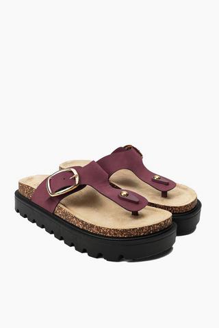 Platform Thong Slides