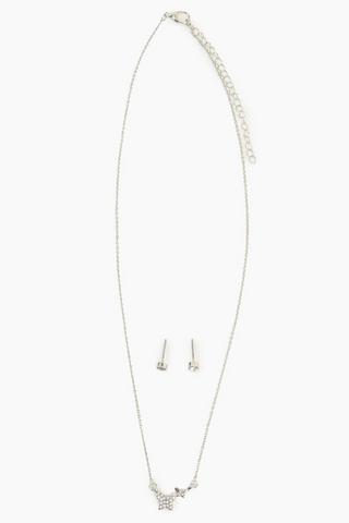 Butterfly Necklace And Earrings Set