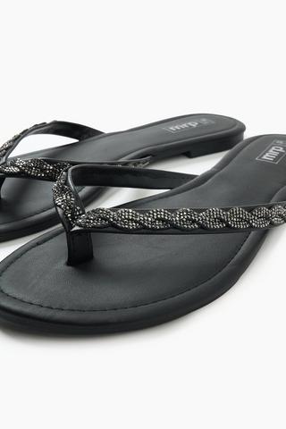 Diamante Thong Sandal