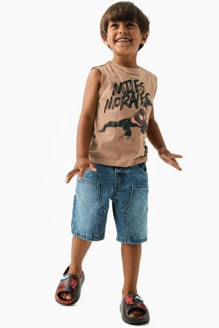 Utility Denim Shorts