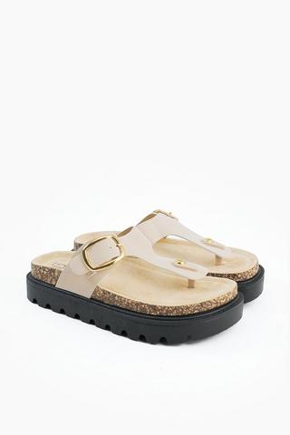 Platform Thong Slides
