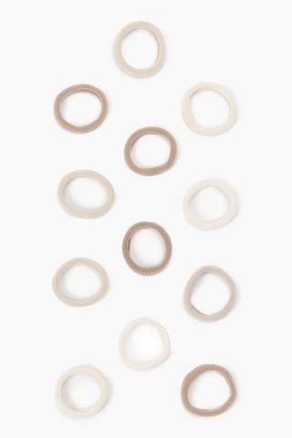 12 Pack Hair Elastics