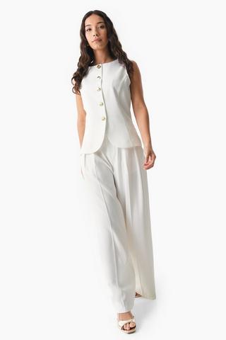 Tailored Wide Leg Pants
