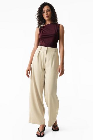 Tailored Wide Leg Pants