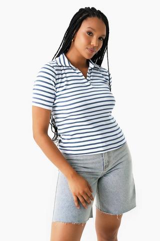 Stripe Johnny Collar Golfer