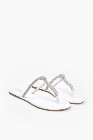 Diamante Thong Sandal