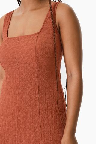 Textured A-Line Dress