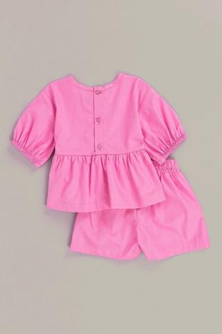 Peplum Top And Shorts Set