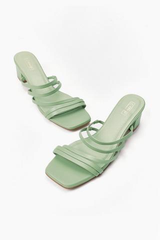 Strappy Block Heel