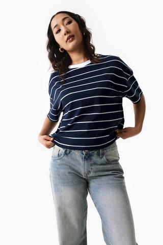 Stripe Boxy T-Shirt