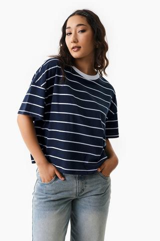 Stripe Boxy T-Shirt