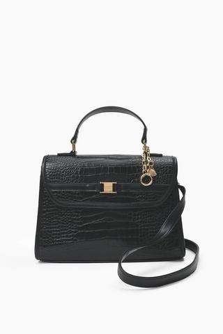 Crocodile Skin Messenger Bag