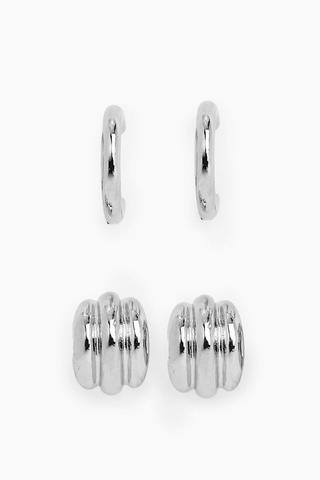 2 Pack Hoop Earrings