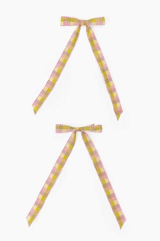 2 Pack Bow Hair Clips