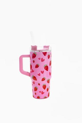 Strawberry Straw Cup- 420ml