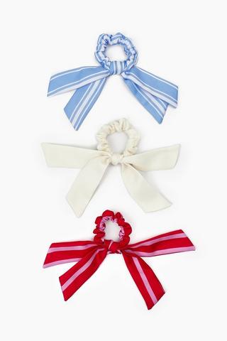 3 Pack Bow Scrunchies