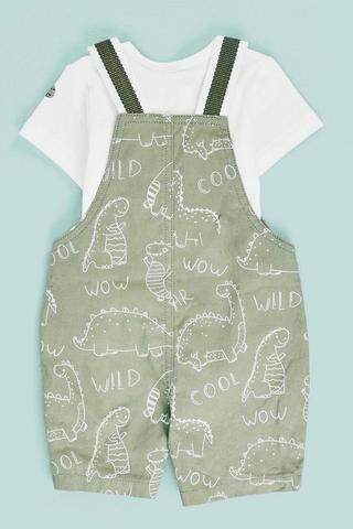 Dungaree And Bodysuit Set