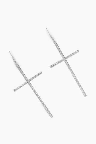 Cross Drop Earrings