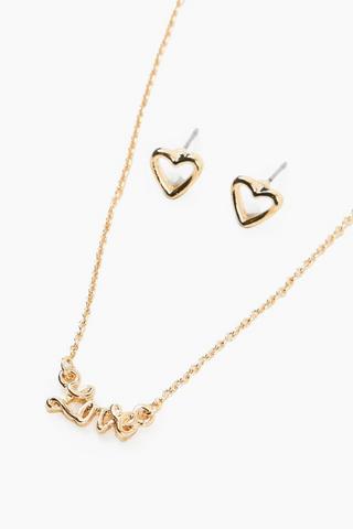 Earrings And Necklace Set