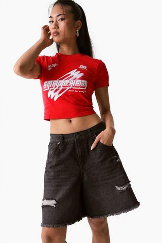 Denim Bermuda Shorts