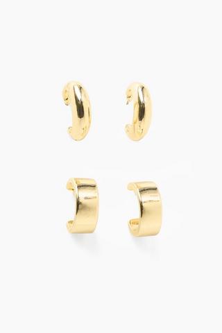 2 Pack Hoop Earrings