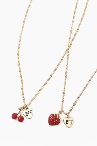 Cherry BFF Necklace Set