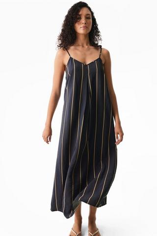 Stripe A-Line Dress