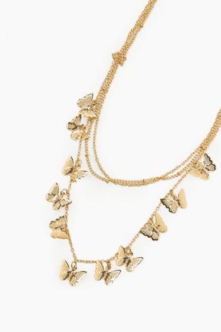 Butterfly Layered Necklace