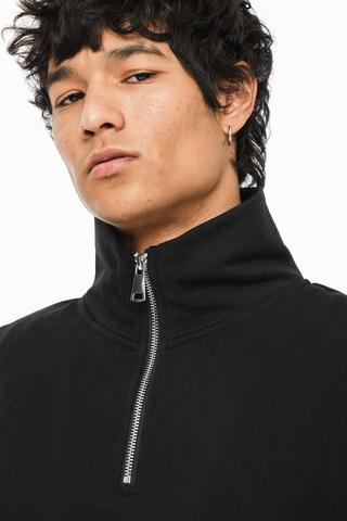 Quarter Zip Sweat Top