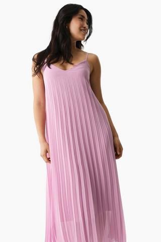 Pleated A-Line Dress