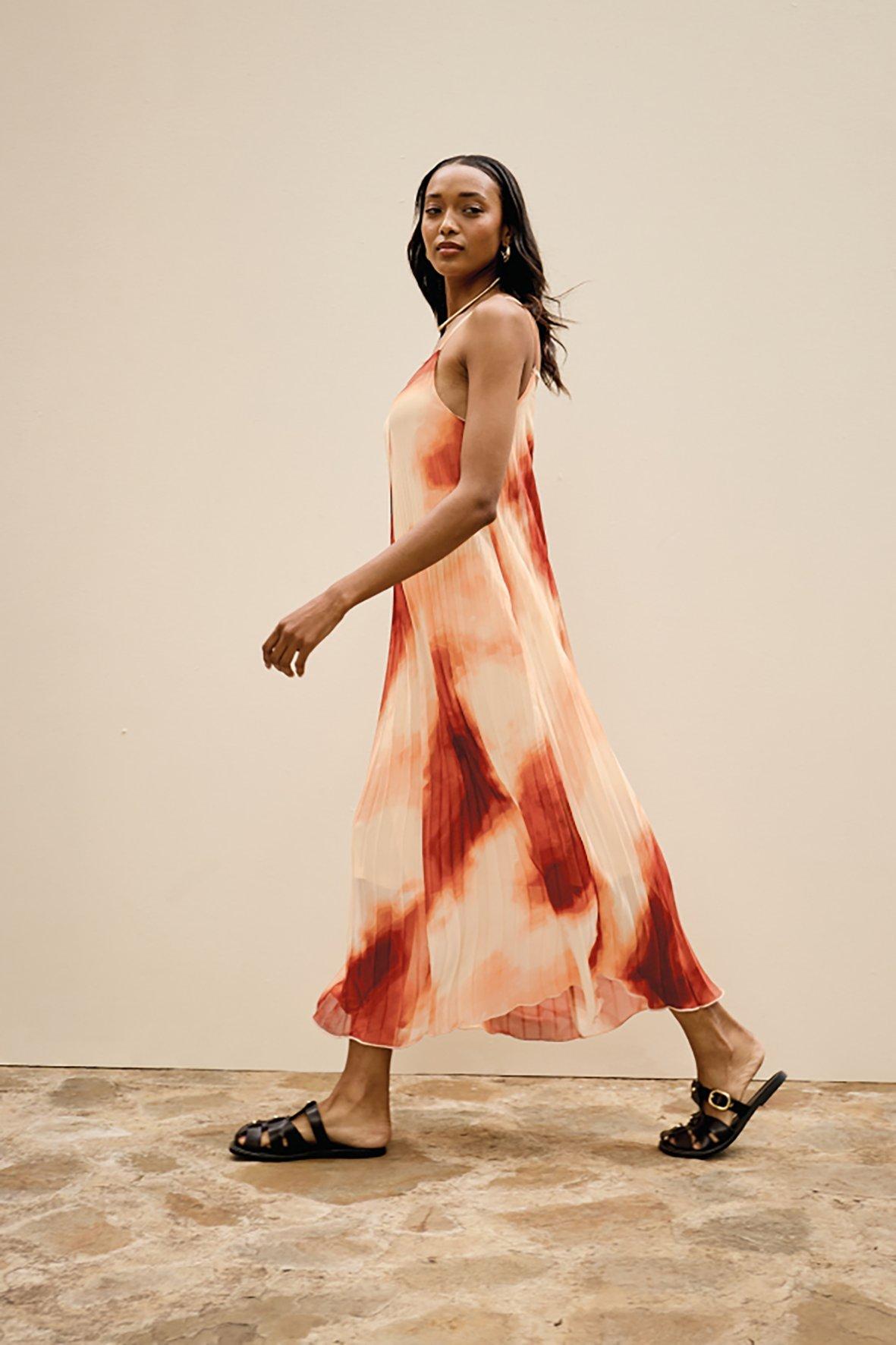 A-Line Pleated Dress