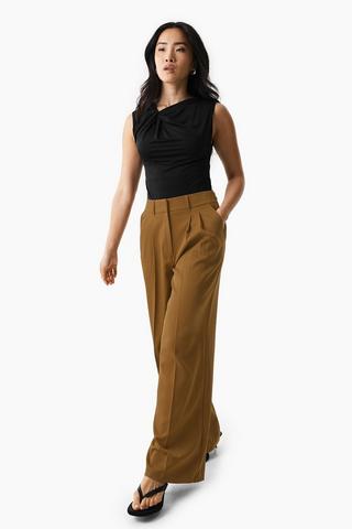 Tailored Wide Leg Pants
