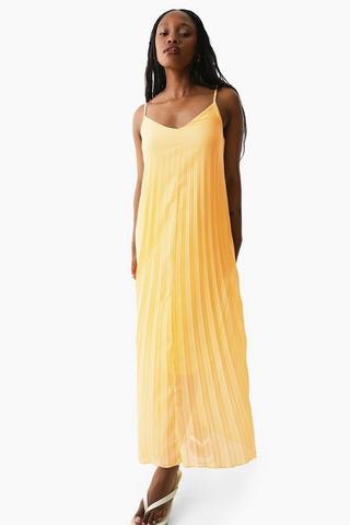 Pleated A-Line Dress