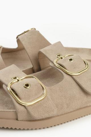 Sleek Double Buckle Slides