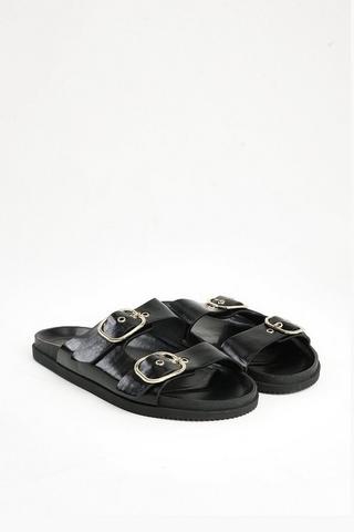 Sleek Double Buckle Slides