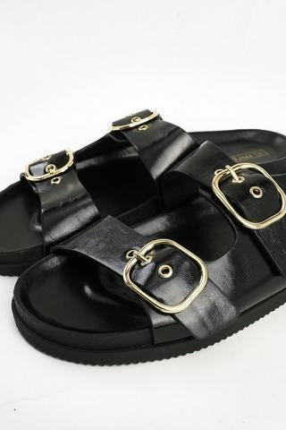 Sleek Double Buckle Slides
