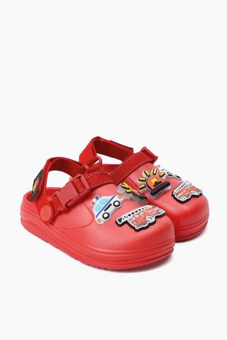 Firetruck Slingback Slides